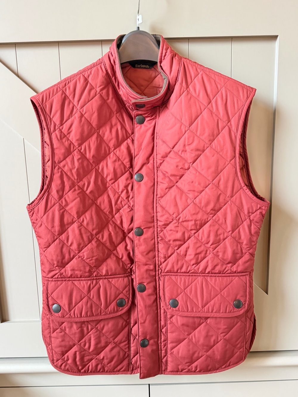 Barbour Quilted Coral Vest for Men